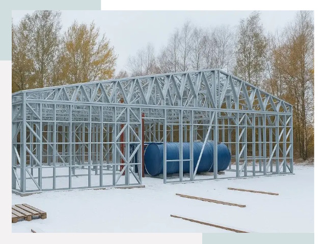 Металлические ангары в Мариинске