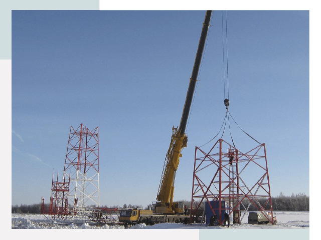 Монтаж вышек связи в Мариинске