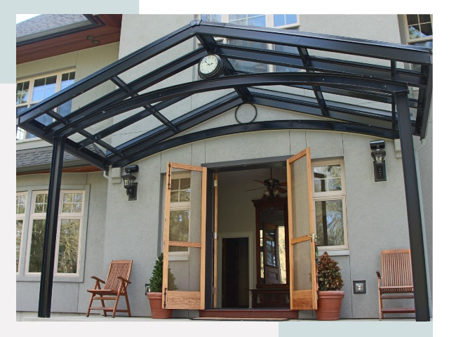 Козырьки металлические в Мариинске