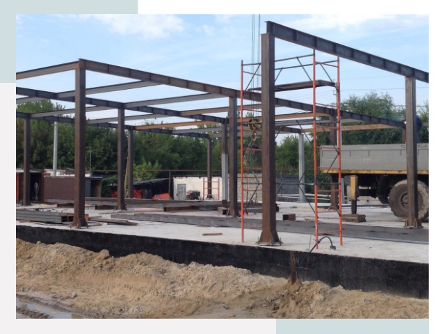 Фундамент для ангаров в Мариинске