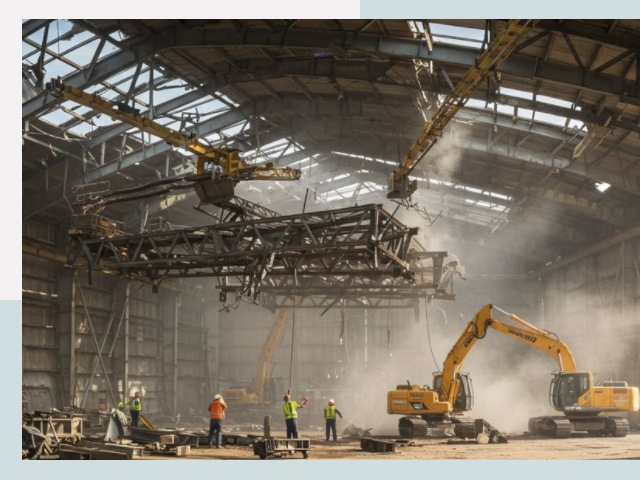 Демонтаж ангаров в Мариинске от 612 руб. за м²